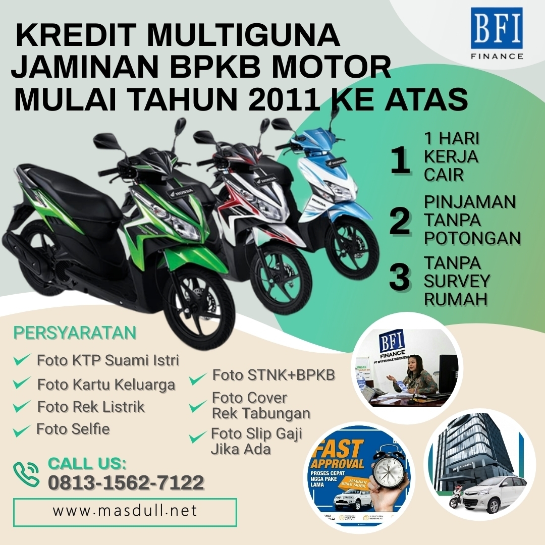 Pinjaman Bank Jaminan BPKB Motor 2024