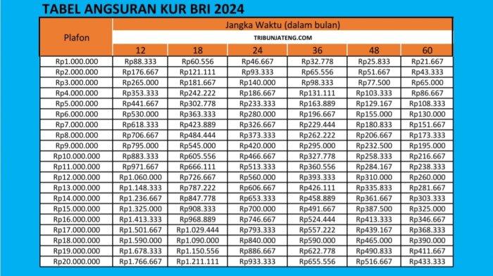 Pinjaman Kur BRI 100 Juta 2024